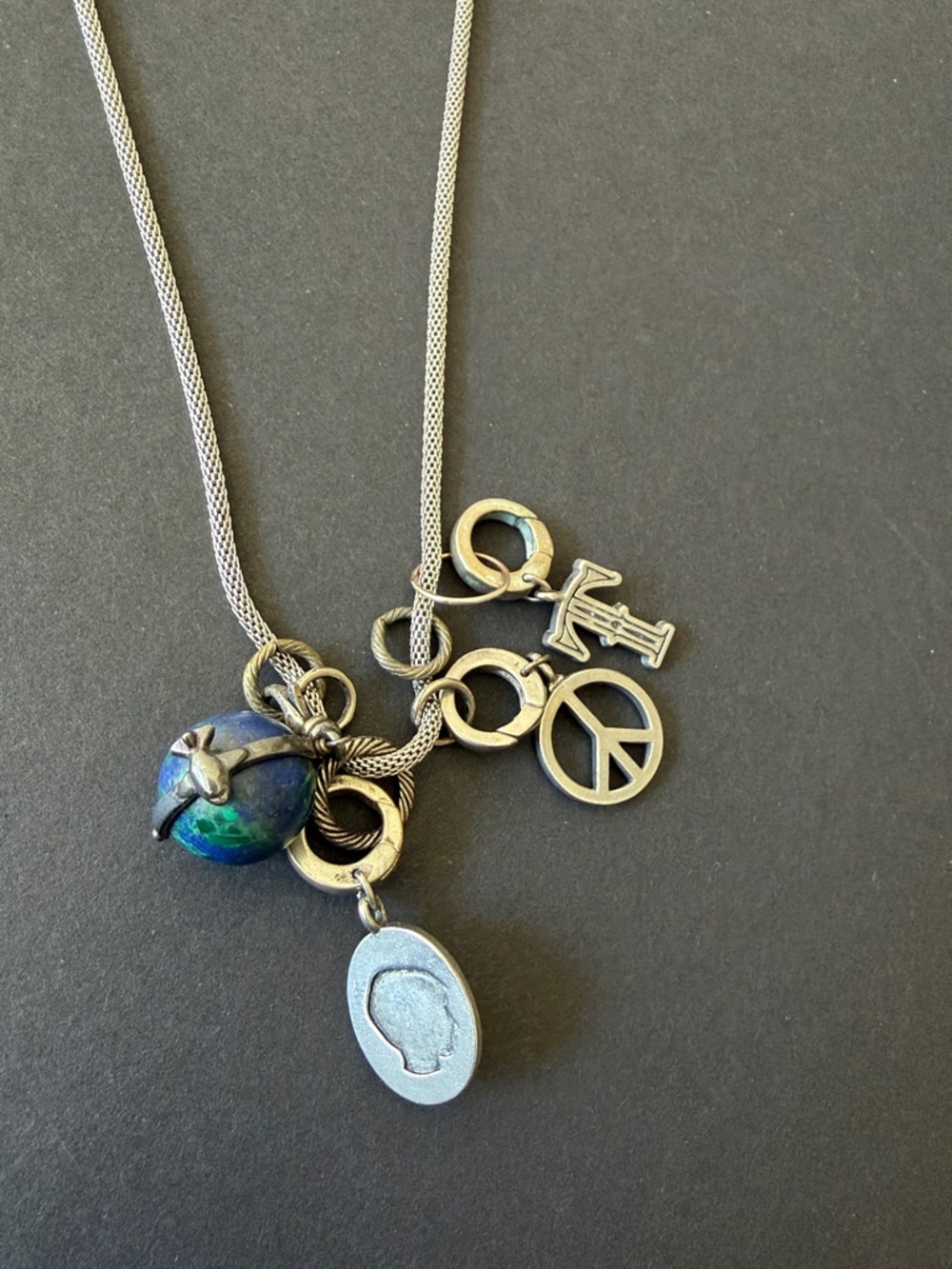 Blume Silver Charm Necklace with 4 Custom Charms!